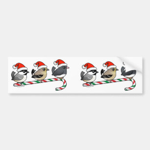 Pegatina Para Coche Tres pinzones del navidad (los E.E.U.U.)
