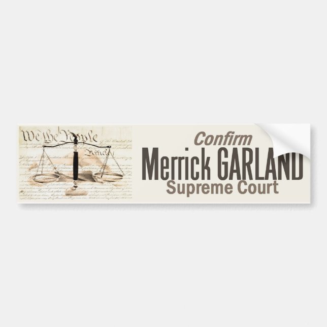 Pegatina Para Coche Tribunal Supremo de la guirnalda de Merrick (Frente)
