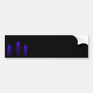 Pegatina Para Coche Trío de los fantasmas (púrpuras)