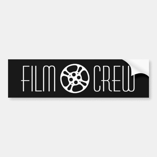 Pegatina Para Coche Tripulación de Cine (Frente)