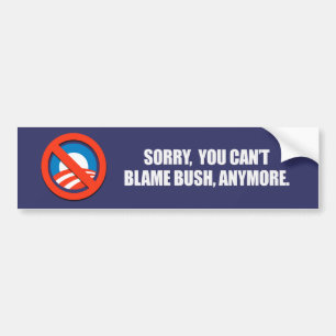 Pegatina Para Coche TRISTE USTED CULPA BUSH MÁS Bumpersticker del