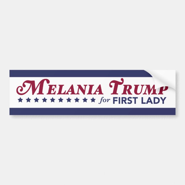 Pegatina Para Coche Triunfo de Melania para primera señora Donald (Frente)