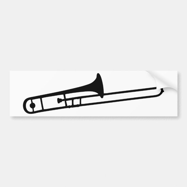 Pegatina Para Coche trombone (Frente)