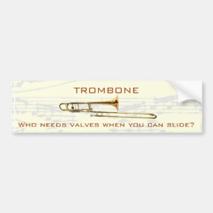 Pegatina Para Coche Trombone:  ¿Quién necesita las válvulas?  Pegat