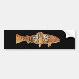Pegatina Para Coche Trucha Bumpersticker del tigre