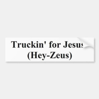 Pegatina Para Coche truckin para Jesús (Ey-Zeus)
