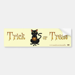 Pegatina Para Coche Truco o trato a Kitty