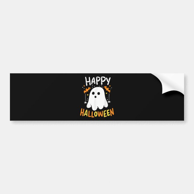 Pegatina Para Coche Truco O Trato Fantasma De Halloween (Frente)