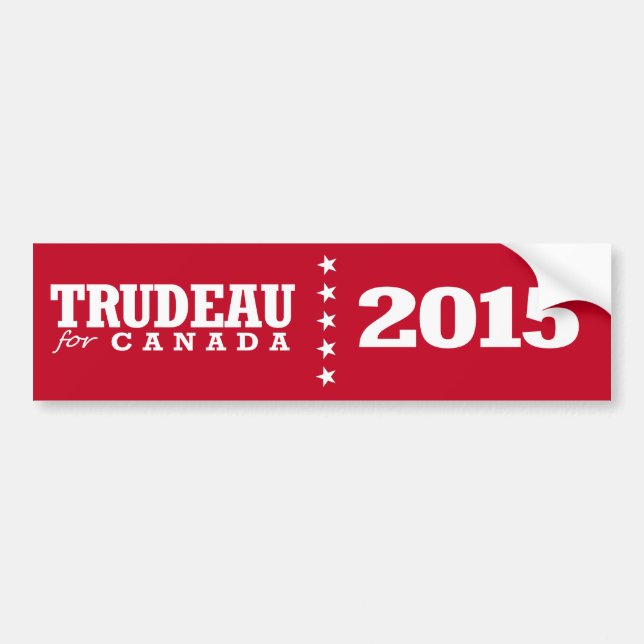 Pegatina Para Coche Trudeau para Canadá (Frente)