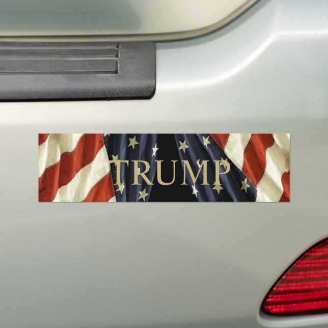 PEGATINA PARA COCHE TRUMP (en coche)
