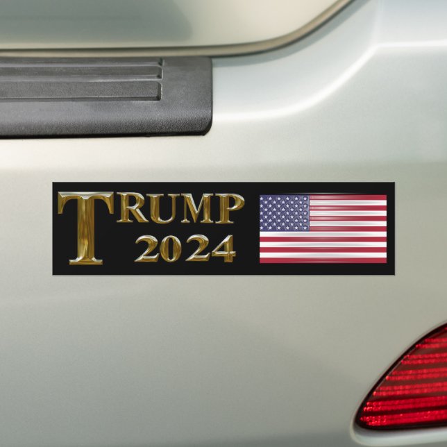 PEGATINA PARA COCHE TRUMP 2024 (en coche)