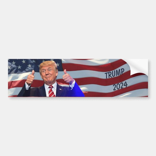 PEGATINA PARA COCHE TRUMP 2024 (Frente)