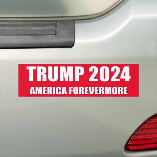 PEGATINA PARA COCHE TRUMP 2024 - AMÉRICA FOREMORE (en coche)