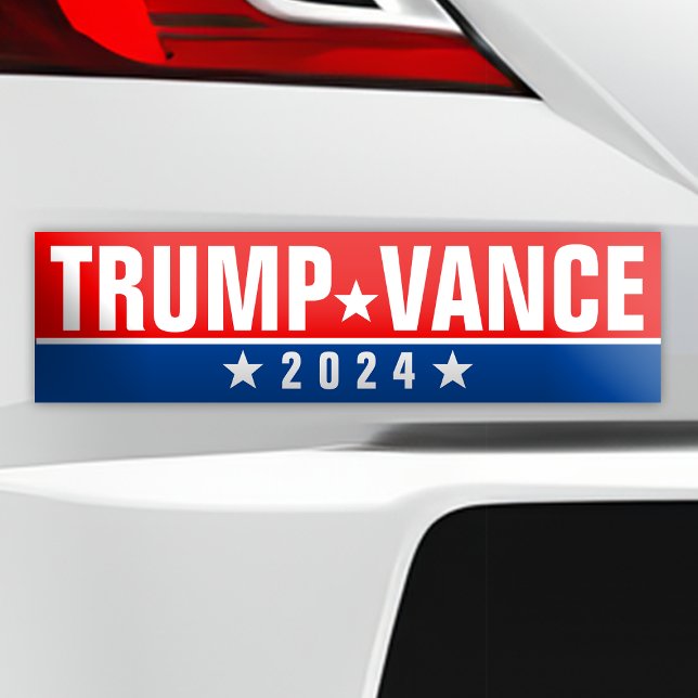 PEGATINA PARA COCHE TRUMP 2024 BUMPER STICKERS (Trump Vance 2024 Bumper Sticker)