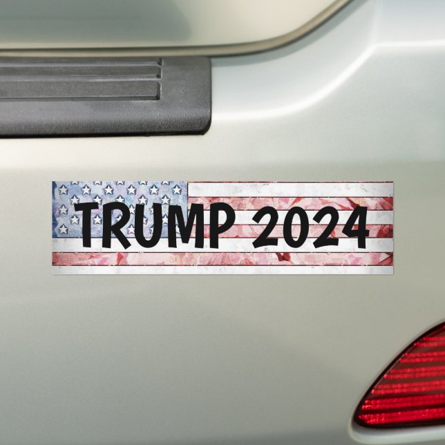PEGATINA PARA COCHE TRUMP 2024 PATRIOTA BOMBA DE BANDERAS (en coche)