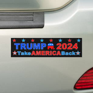 Pegatina Para Coche TRUMP 2024 Recuperar Estados Unidos