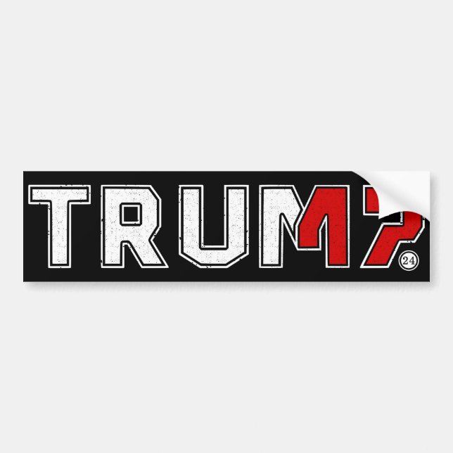 PEGATINA PARA COCHE TRUMP 47 | TRUMP VANCE 2024 (Frente)