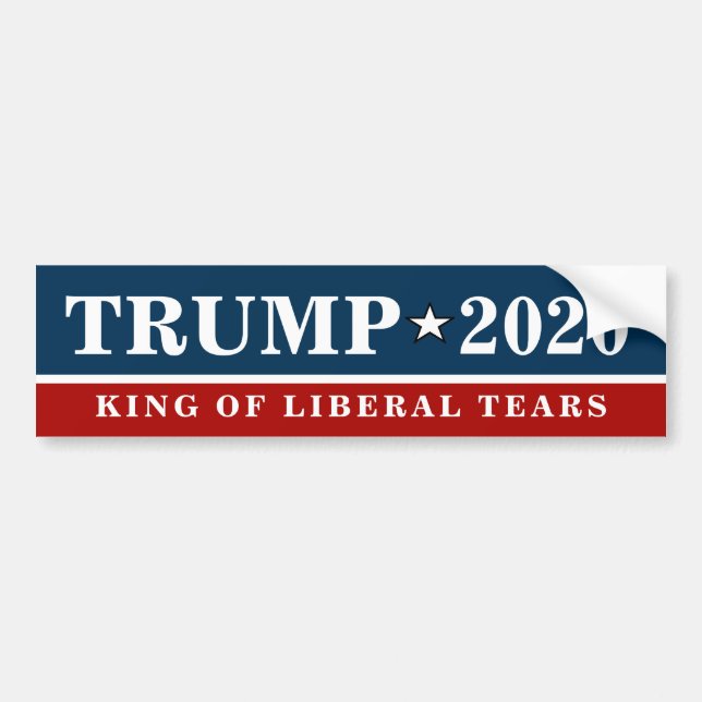 Pegatina Para Coche Trump - Citas de LÁGRIMAS del REY LIBERAL - Divert (Frente)