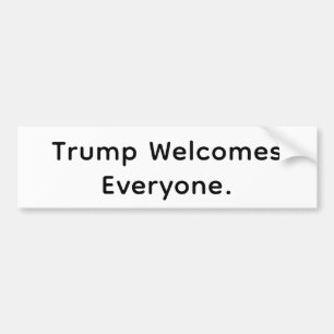 Pegatina Para Coche Trump da la bienvenida a todos Hankamer Artjunkhau