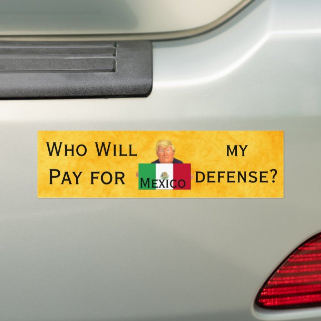 Pegatina Para Coche Trump Defense Bumper Sticker (en coche)