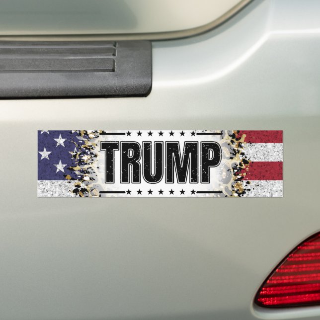 Pegatina Para Coche Trump Elections 2024 Bumper Sticker (en coche)