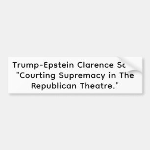 Pegatina Para Coche Trump-Epstein Clarence Venta Hankamer Artjunkhaus