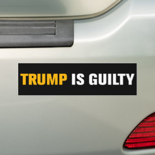 Pegatina Para Coche Trump es culpable de arresto en prisión contra Tru
