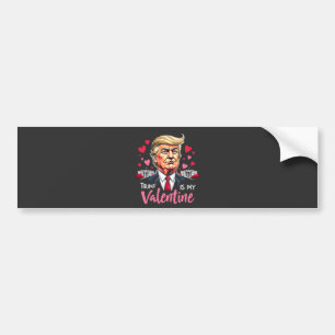 Pegatina Para Coche Trump es mi presidente en San Valentín