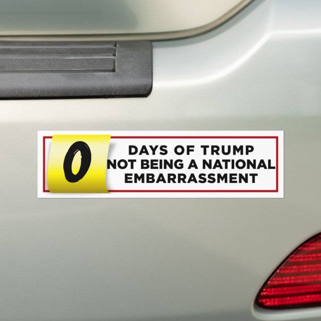 Pegatina Para Coche Trump es una vergüenza nacional contra Trump (en coche)