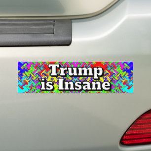 Pegatina Para Coche Trump está loco