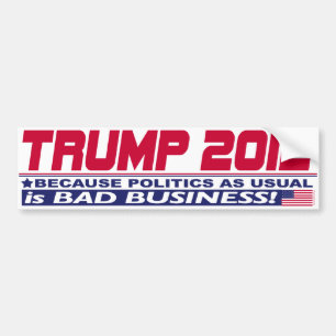 Pegatina Para Coche Trump for Real Change 2012