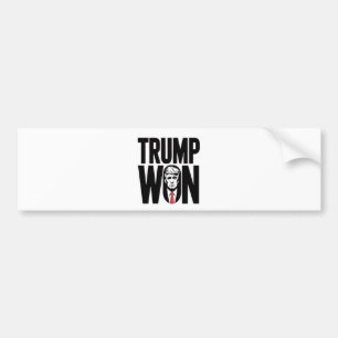 Pegatina Para Coche Trump Ganó Trump Vance Elección Presidente Discurs