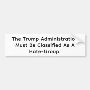 Pegatina Para Coche Trump Grupo de Odio Hankamer Artjunkhaus Arte Pací