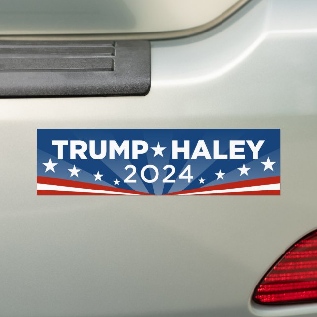 Pegatina Para Coche Trump Haley 2024 (en coche)