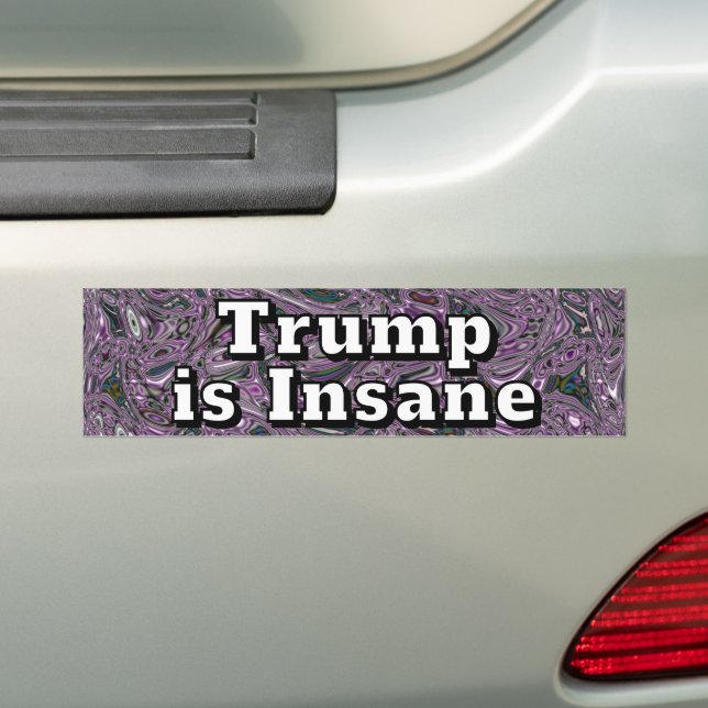 Pegatina Para Coche Trump is Insane  (en coche)
