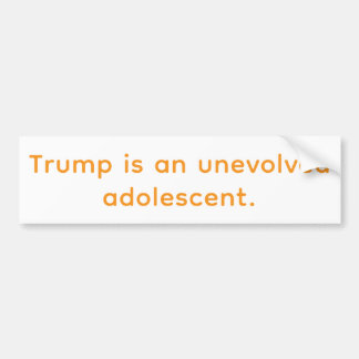 Pegatina Para Coche Trump is unevolved adolescent Hankamer Artjunkhaus