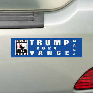 PEGATINA PARA COCHE TRUMP MAGA 2024 WB