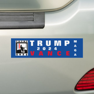PEGATINA PARA COCHE TRUMP MAGA 2024 WBR
