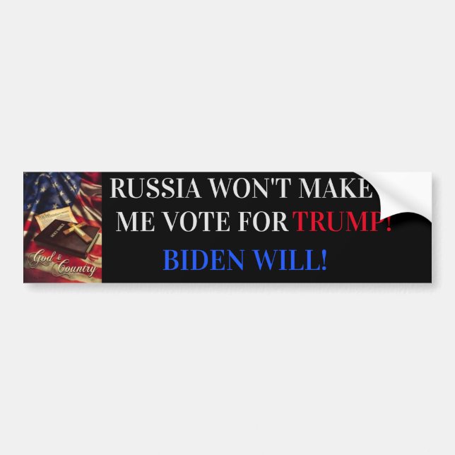 PEGATINA PARA COCHE TRUMP NO PUBLICADO 2020 (Frente)