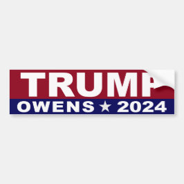Pegatina Para Coche Trump Owens 2024