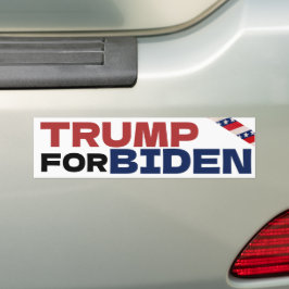 Pegatina Para Coche Trump para las elecciones sarcásticas de Biden Dem
