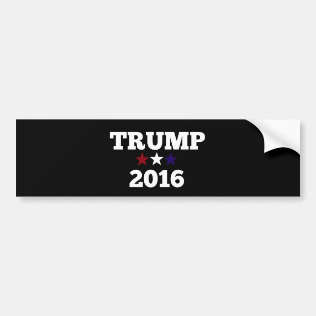 Pegatina Para Coche Trump para presidente 2016 (Frente)