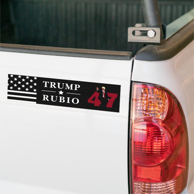 Pegatina Para Coche Trump Rubio 2024 (En Camión)
