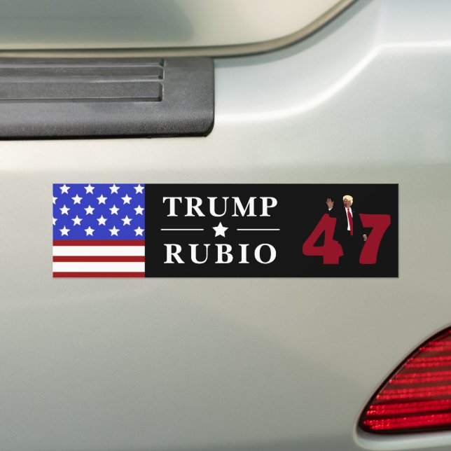Pegatina Para Coche Trump Rubio 2024 (en coche)