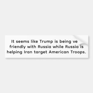 Pegatina Para Coche Trump se desmaya mientras Rusia se opone a Hankame