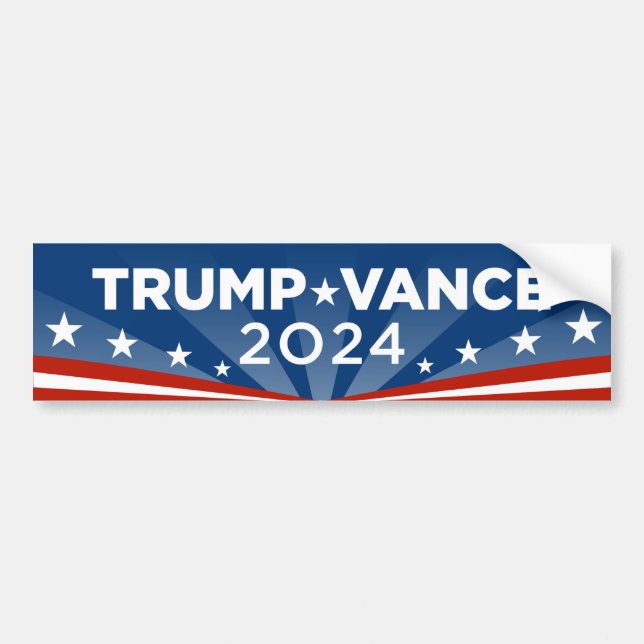 Pegatina Para Coche Trump Vance 2024 (Frente)