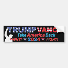 PEGATINA PARA COCHE TRUMP VANCE 2024