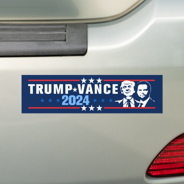 Pegatina Para Coche Trump Vance 2024 (en coche)