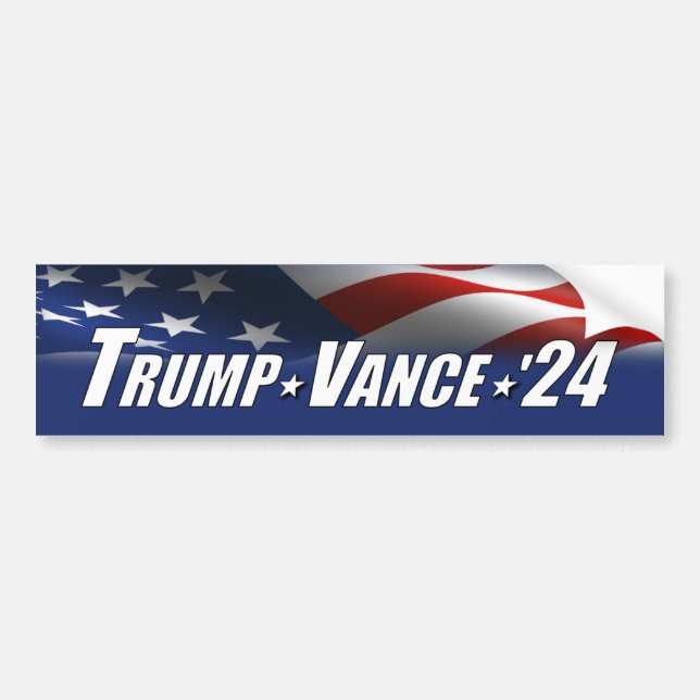Pegatina Para Coche Trump Vance 2024 (Frente)