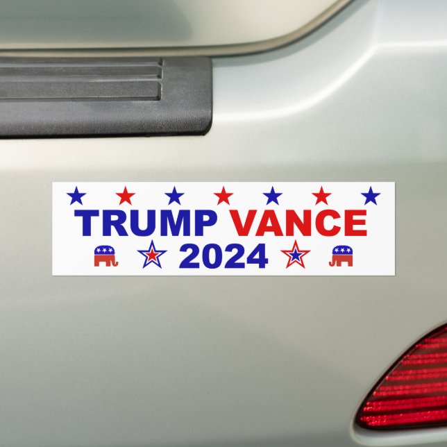 Pegatina Para Coche Trump Vance 2024 (en coche)
